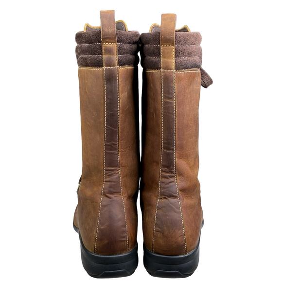 Cole Haan Women's Mardi Brown Distressed Lace Up Boots Size US 8.5 - Picture 8 of 12